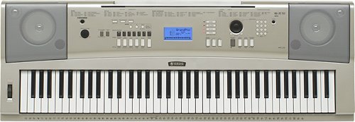  Yamaha - Portable Grand Keyboard with 76 Piano-Style Keys - Champagne Gold