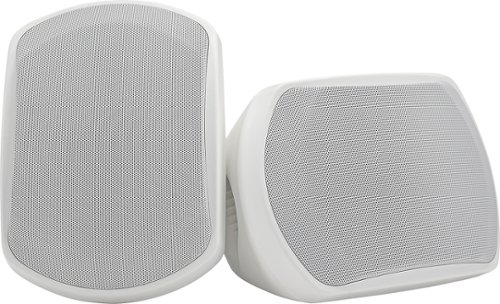 Onkyo - 2-Way Outdoor Speakers (Pair) - White-Front_Standard 
