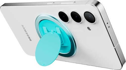 OhSnap Snap Grip Colors Magnetic Phone Grip & Stand - Ultra-Thin, Fits Any Phone, Supports MagSafe Charging - Electric Teal WORLDWIDE DELIVERY