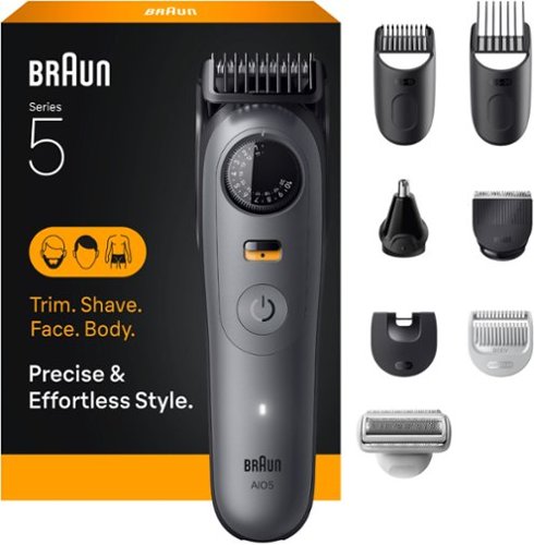 Braun Series 5 All-in-one 5510 Electric Shaver Trimmer - Moonstone Grey GLOBAL SHIPPING