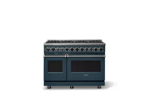 Front. Viking - 48 in. Wide 8 Burner Dual Fuel Sealed Burner Range - Squall.