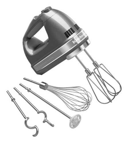 KitchenAid 9 Speed Hand Mixer, KHM9212 Medallion Silver - Best Buy