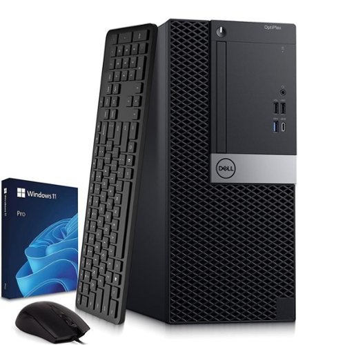 Dell - Refurbished Excellent - OptiPlex Tower Desktop PC | Intel Core i5-9th 3.0GHz | 16GB DDR4 RAM | 256GB SSD | Keyboard & Mouse | Wi-Fi | Window 11-Front_Standard 