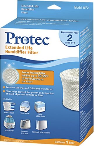  Protec - Extended Life Wicking Filter for Select Humidifiers - White