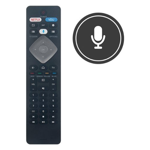 VINABTY - New BT800 Voice Replaced Remote Control Fits for Philips TV 43PFL5604/F7C 43PFL5704/F7 50PFL5604/F7 50PFL5704/F7 - Black-Front_Standard 