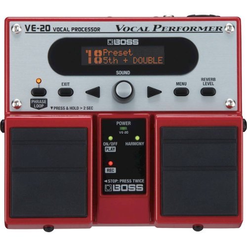 BOSS Audio - VE-20 Vocal Effects Processor - Red