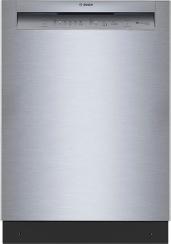Bosch - 300 Series 24" Front Control Smart Built-In Tub Dishwasher with 3rd Rack and PrecisionWash, 48 dBA - Stainless Steel