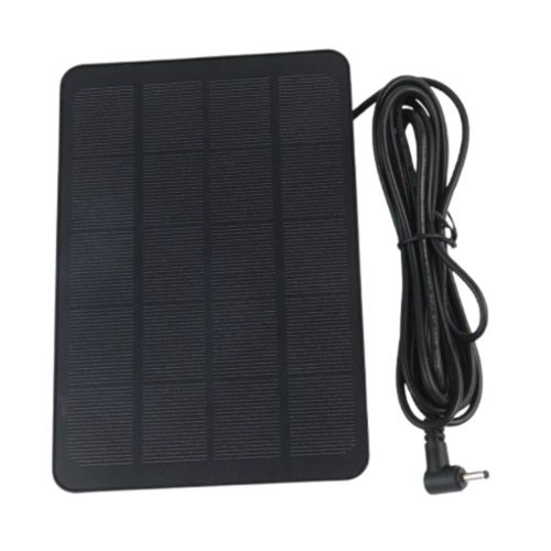 Stock Preferred - 4W/5V Solar Panel Charger for Ring Spotlight Outdoor Security Cameras - Black-Front_Standard 