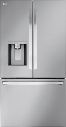 LG - 30.7 Cu. Ft. French Door Smart Refrigerator with Tall Ice and Water Dispenser - Stainless Steel