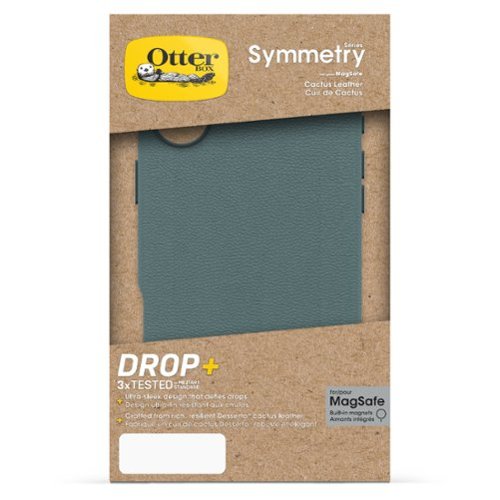 OtterBox Symmetry Cactus Leather Series Hard Shell for MagSafe for Apple iPhone 16 Plus - Juniper Sprig GLOBAL SHIPPING