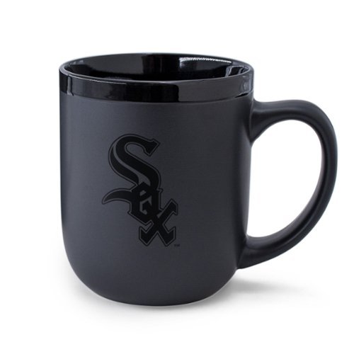 WinCraft - Chicago White Sox 17oz. Black Tonal Ceramic Mug - Multicolor-Front_Standard 