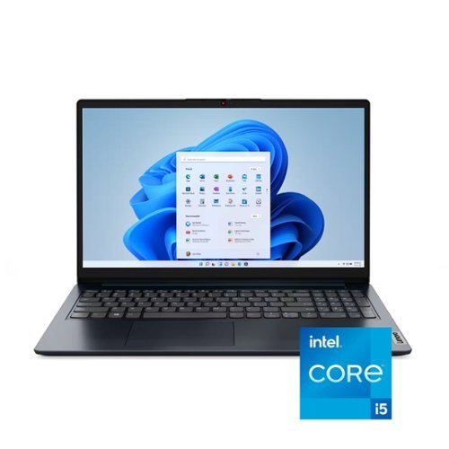 Lenovo - IdeaPad 1i 15.6" Full HD Touchscreen Laptop - Intel Core i5 1235U 2022- 8GB Memory with 512GB SSD Storage - Abyss Blue-Front_Standard