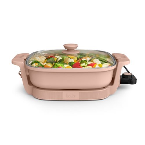 Bella - Fits-anywhere Kitchenware: 12" x 12" Make & Take Electric Skillet - Blossom