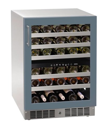 Marvel - 24"W. 5.1 Cu.Ft. Built-In Dual-Zone Wine Refrigerator-Panel Ready Frame/Glass - Custom Panel Ready