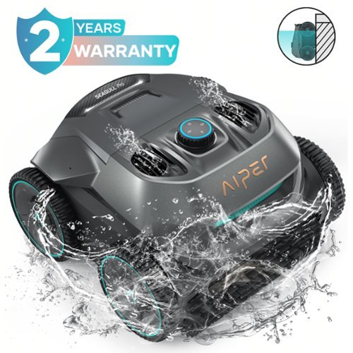 Aiper - SG Pro - Cordless Robotic Pool Cleaner for In-ground Pools up to 1600sq.ft, Automatic Pool Vacuum - Gray-Front_Standard 
