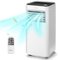 Costway - 8000 BTU Portable Air Conditioner Cools up to 250 sq.ft 3-in-1 Air Cooler with Fan Dehum Sleep Mode - White-Front_Standard