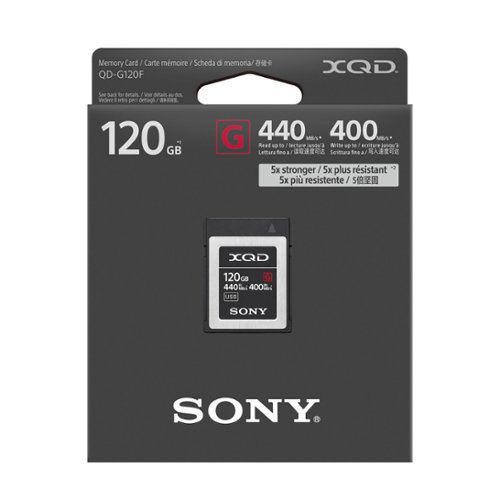 Sony 120GB XQD G Series Memory Card with 128GB SDXC Card and