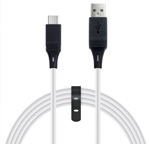 NEXT - Extra Long 9' USB-C Play + Charge Cable for PlayStation 5 - White/Black