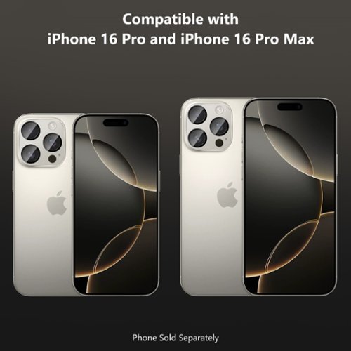 SaharaCase Ultra-Strong Camera Lens Protector for Apple iPhone 16 Pro and 16 Pro Max (2-Pack) - Natural Titanium WHERE TO BUY