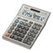 Casio - DM-1200BM DM1200BM 12-Digit LCD Desktop Calculator - Silver-Front_Standard