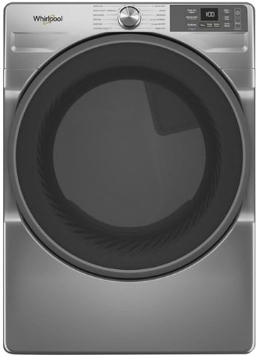  Whirlpool - 7.4 Cu. Ft. Stackable Smart Electric Dryer with Wrinkle Shield Option - Radiant Silver