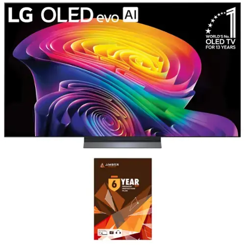 LG OLED evo AI  
WORLD'S No. 1 OLED TV FOR 13 YEARS  
AMBER | 6 YEAR PREMIUM PROTECTION PLAN