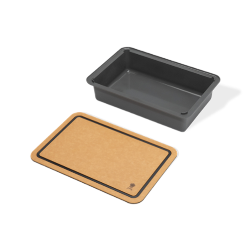 Weber - Works Basin with Cutting Board Lid - Tan-Front_Standard 