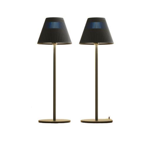 Honeywell - 2-Pack M1 Sunturalux Cordless LED Lamps. 5200mAh rechargeable battery, 4 colors & 9 RGB modes, fully dimmable - Black-Front_Standard 