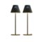 Honeywell - 2-Pack M1 Sunturalux Cordless LED Lamps. 5200mAh rechargeable battery, 4 colors & 9 RGB modes, fully dimmable - Black-Front_Standard