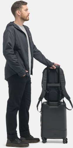 Zaino Gomatic Navigator 15-21L Nero | Espandibile, Impermeabile, Con Tasca RFID E Scomparto Laptop 16" | Zaino Da Viaggio E Da Giornata, Bagaglio A Mano | Daypack Innovativo - 5