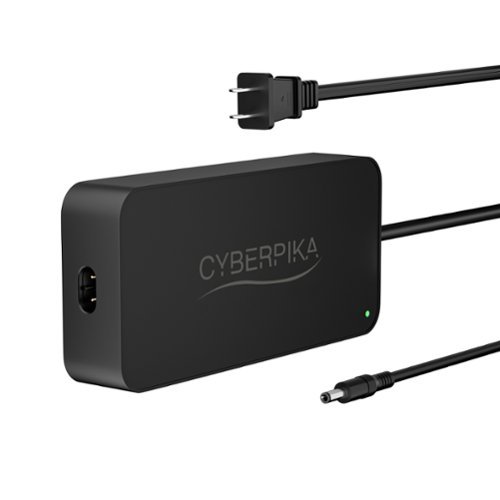 Cyberpika - Portable eBike Charger – 54.6V 3A Fast Charging for 48V Lithium Batteries – Sleek, Ultra-Compact Design by MIT startup - Black-Front_Standard 