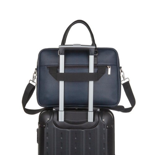 Bugatti Contrast collection - Briefcase - Navy GLOBAL SHIPPING