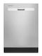 Whirlpool - Quiet Dishwasher with Boost Cycle and Pocket Handle .- Fingerprint Resistant - Stainless Steel-Front_Standard