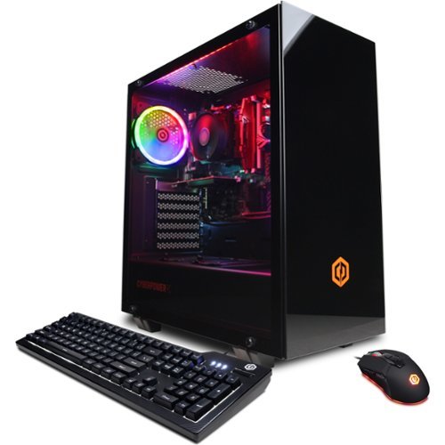 CyberPowerPC - Gamer Xtreme Gaming Desktop - Intel Core i3-10105F - 8GB Memory - NVIDIA GeForce GT 730 - 500GB SSD - Black-Angle_Standard 