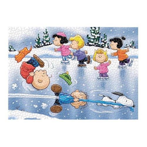 Peanuts - A Charlie Brown Christmas Skating 1000 Piece Jigsaw Puzzle - Multi-Colored-Front_Standard 