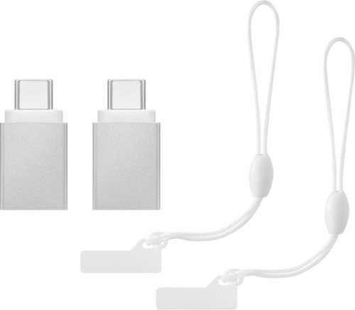Best Buy essentials™ Female USB to Male USB-C Adapter (2-Pack) - Silver WORLDWIDE DELIVERY