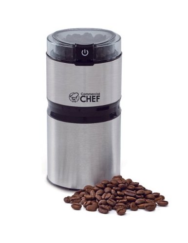 Commercial Chef - 2.1 Oz Coffee & Spice Grinder - Stainless Steel-Front_Standard 
