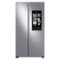 Samsung - 27.3 cu. ft. Side-by-Side Refrigerator with Family Hub - Stainless Steel-Front_Standard