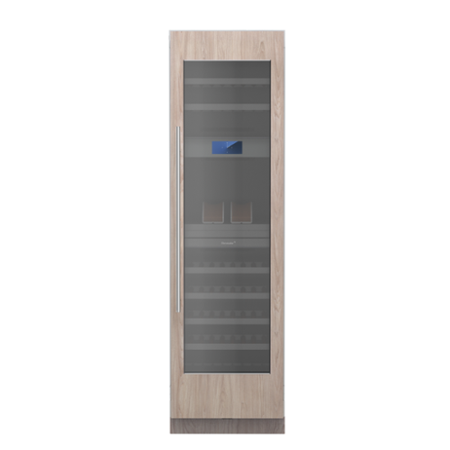 Thermador - Freedom Collection 80-Bottle 3-Zone Smart Built-in Wine Preservation Column with Vintner's Table - Custom Panel Ready
