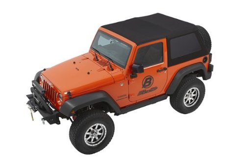 Bestop - Trektop Glide - Jeep '07-18 Wrangler JK 2-Door (Premium Blk Twill) - Black
