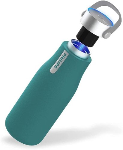 Philips - Water GoZero Smart Bottle, UV Self-Cleaning Water Bottle - Green-Angle_Standard 