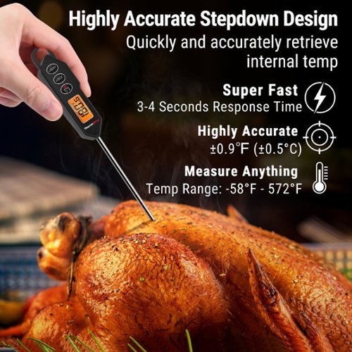 ThermoPro Digital Instant-Read Meat Thermometer - Black WORLDWIDE DELIVERY