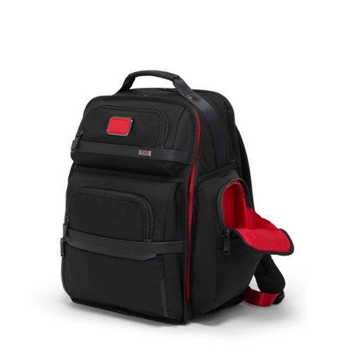 TUMI Alpha Brief Pack Black/Red 117347-1073 - Best Buy
