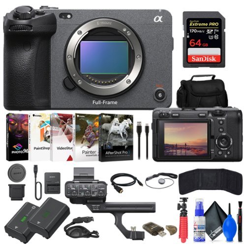 Sony - FX3 Full-Frame Cinema Camera + 64GB Card + Bag + NP-FZ100 Battery + More-Front_Standard 