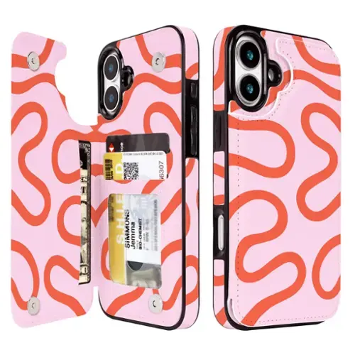 Red Curved Line-iPhone 16