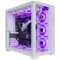 CLX - SET Gaming Desktop - AMD Ryzen 7 7800X3D - 64GB DDR5 5600 Memory - GeForce RTX 5070 - 2TB NVMe M.2 SSD, 6TB HDD - White-Front_Standard