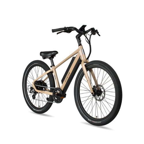 Aventon - The 2021 Pace 500 Step-Over Ebike w/ 40 mile Max Operating Range and 28 MPH Max Speed - Large - SoCal Sand-Front_Standard 