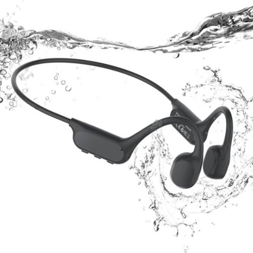 PRIMEPLUS - Swimming Headphones with Bluetooth 6.0 and MP3, Bone Conduction Headphones IPX8 Waterproof, 8GB Memory Open Ear Earbuds-Front_Standard 