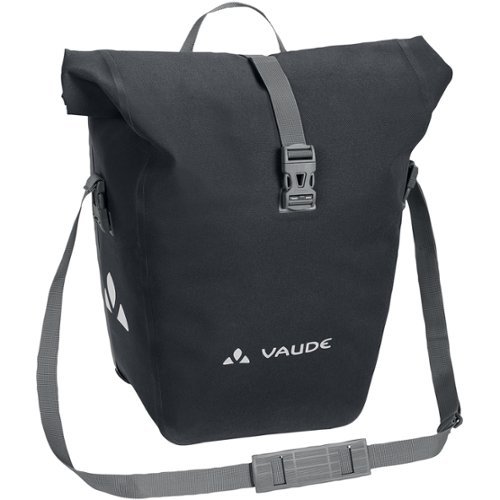 VAUDE - Aqua Back Deluxe Single Rear Bike Pannier - Phantom Black-Front_Standard 