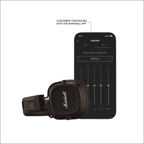 Marshall Major V Wireless On Ear Bluetooth Headphones Brown